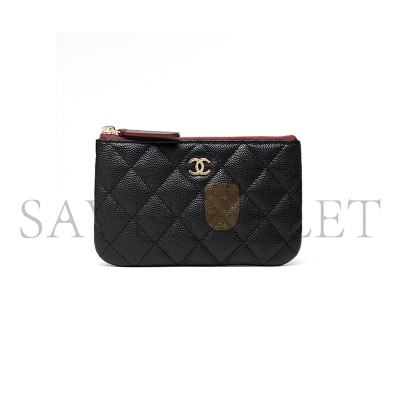 CHANEL CLASSIC MINI ZIPPED POUCH A82365 (15*9.5*1cm)